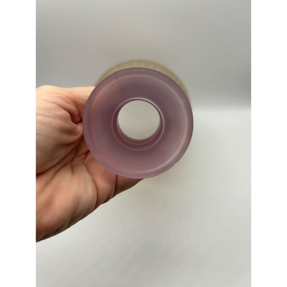 Rueven Art Glass Frosted Decanter with 2 glasses Barware Pastel Drip - Picture 7 of 8